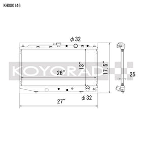 KOYORAD ALUMINUM RADIATOR: 1988–1991 HONDA CIVIC/CRX B-SERIES APPLICATIONS - 0