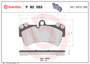 Brembo 07-15 Audi Q7/03-06 Porsche Cayenne/08-10 Cayenne Front Premium Low-Met OE Equivalent Pad 95535193911-4