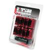 Wheel Mate Monster Open End Lug Nut Set of 20 - Red 14x1.50
