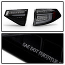 Spyder 08-14 Subara Impreza WRX Hatchback LED Tail Lights Seq Signal Blk Smoke ALT-YD-SI085D-SEQ-BSM-5