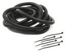 Mr. Gasket Wire Loom Convoluted Tubing - Black 1/4 Inch I.D. x 10 Feet Long-1