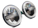 Raxiom 97-18 Jeep Wrangler TJ/JK 7-Inch LED Headlights w/ Halos- Black Housing (Clear Lens)-4