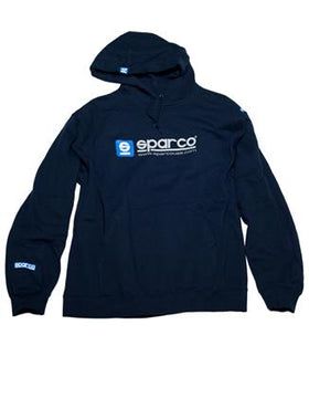 SPARCO SWEATSHIRT HOODED WWW NAVY LRG