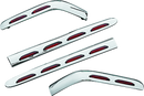Kuryakyn L.E.D. Saddlebag Molding Set 4 Piece 01-10 GL1800 Chrome-1