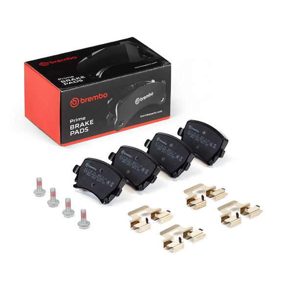 Brembo 06-09 Audi A3 Premium NAO Ceramic OE Equivalent Pad - Rear 3C0698451D