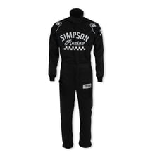 SIMPSON CHECKERS SUIT BLACK- XXL