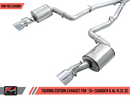 AWE Touring Edition Exhaust for 15+ Charger 6.4 / 6.2 SC - Non-Resonated - Chrome Silver Tips-5