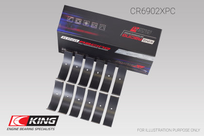 King Nissan VQ35HR/VQ37VHR/VR30DTT pMaxKote Rod Bearing Set - Size STDX - 0