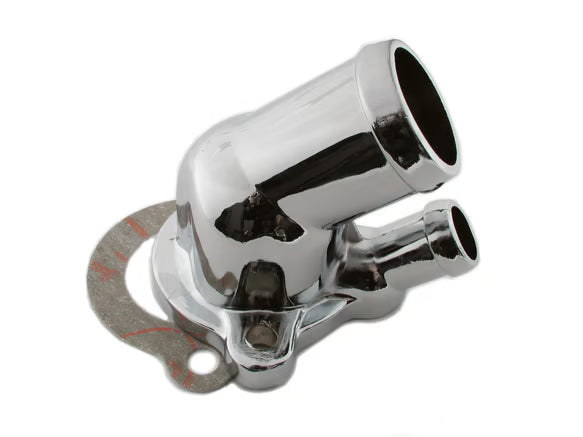 Mr. Gasket Water Neck - Chrome