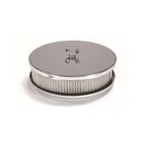 Mr. Gasket Air Cleaner - 6-1/2 Inch Diameter, 2 Inch Tall - Chrome-1