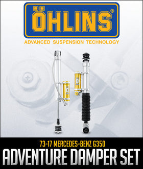 ÖHLINS RACING ADVENTURE DAMPER SET W/O SPRINGS: 1973–2017 MERCEDES-BENZ G350