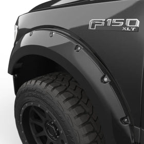 EGR 2018 Ford F150 Bolt-On Look Color Match Fender Flares - Set - Shadow Black - 0