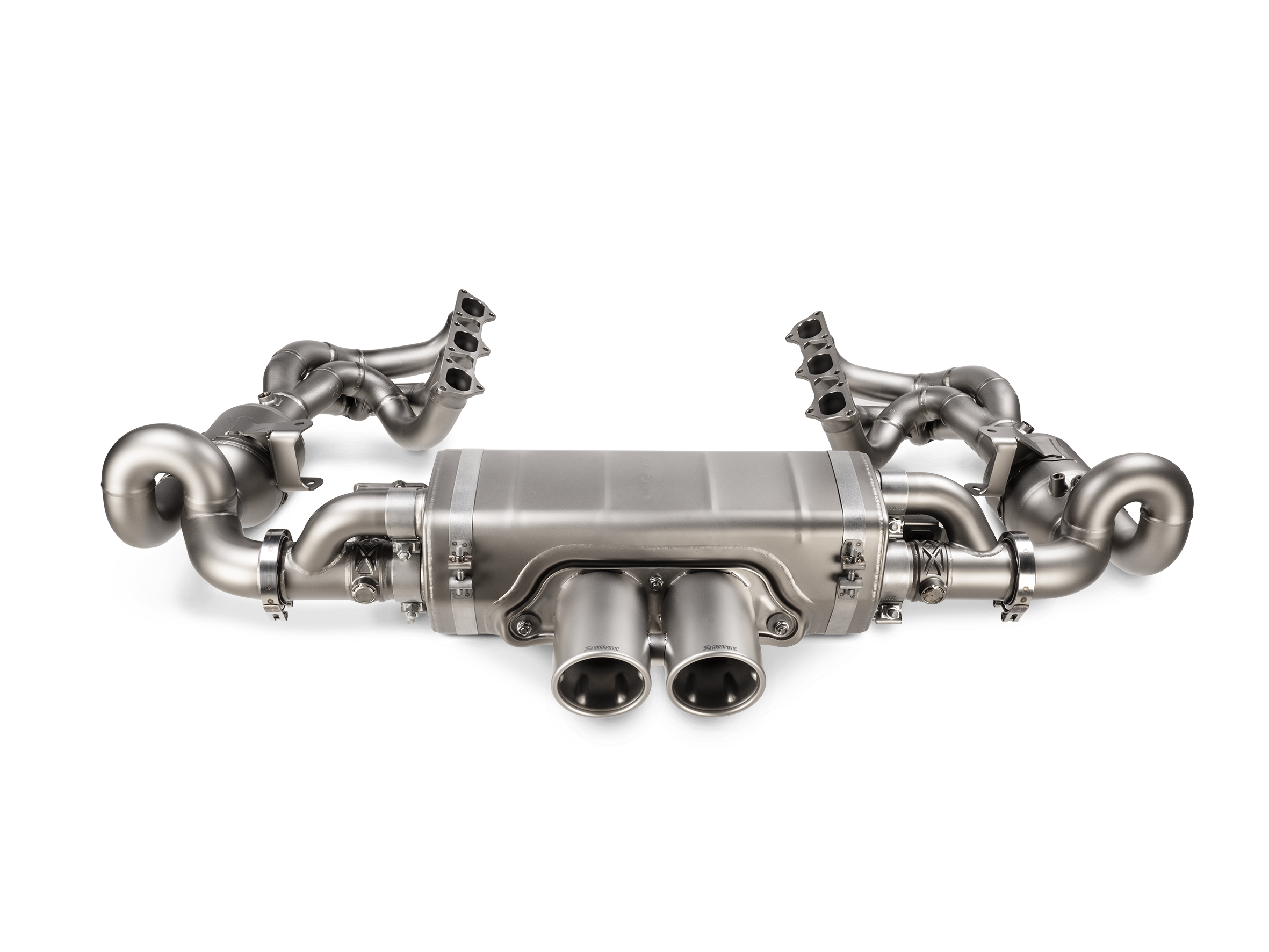 Akrapovic 21-24 Porsche 911 GT3/GT3 RS (992) Slip-On Race Line (Titanium) w/Titanium Tips