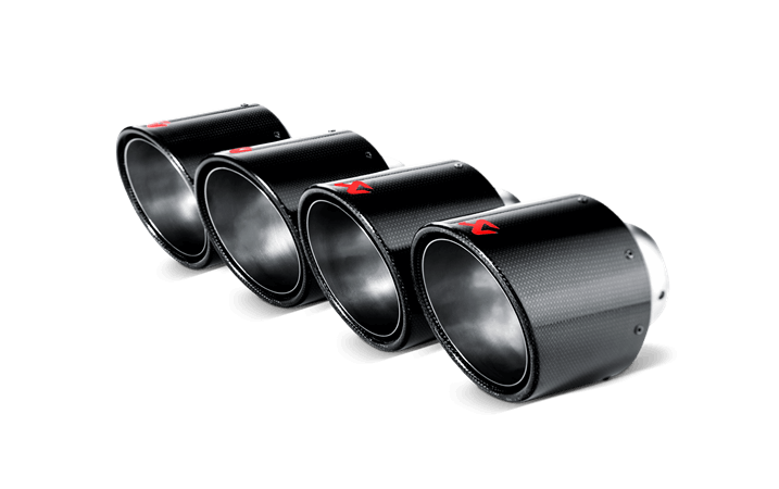 Akrapovic 06-13 Chevrolet Corvette ZO6/ZR1 (C6) Tail Pipe Set (Carbon 115 mm)