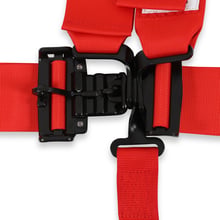 RACEQUIP L & L 5PT SEAT BELT RED