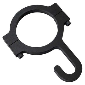 HELMET HOOK, 1.500 BAR DIAMETER, BILLET ALUMINUM, BLACK ANODIZED - 0
