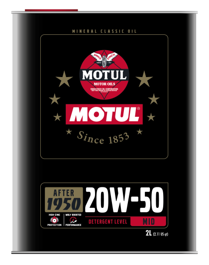 20W50 Classic Performance Engine Oil (2 Liters) - Motul 110621