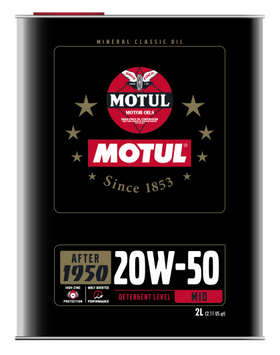 20W50 Classic Performance Engine Oil (2 Liters) - Motul 110621