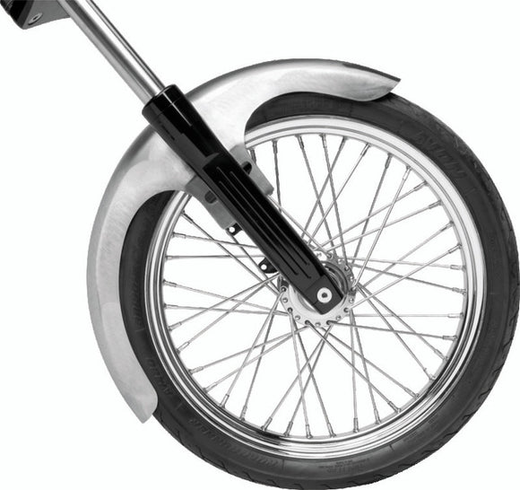 Bikers Choice Outlaw Raw Front Fender Wide Glide 21 Inch Wheel Undrilled Custom