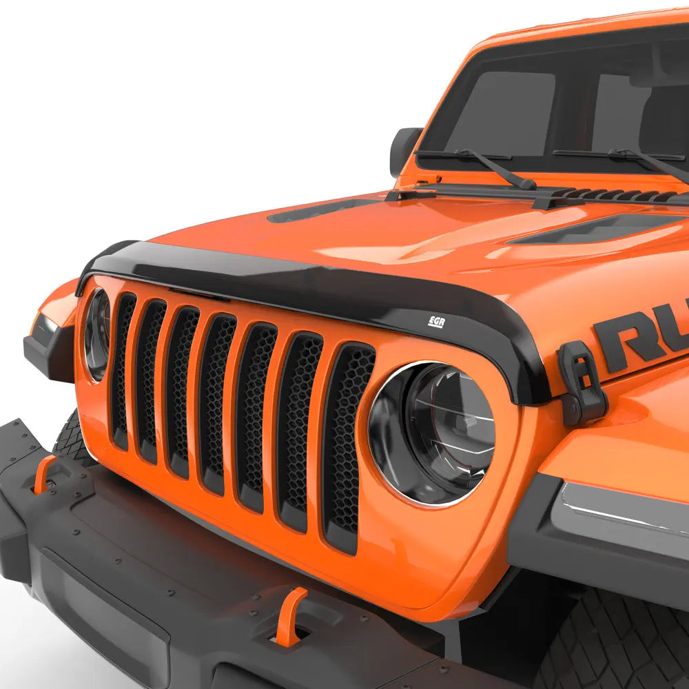 EGR Jeep 2018+ Wrangler / 2020+ Gladiator Superguard Hood Shield - Dark Smoke (305251) - 0