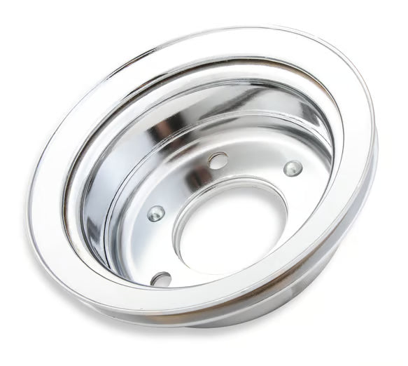 Mr. Gasket Chrome Crankshaft Pulley - Single Groove 1965-1968 Ford 289/302