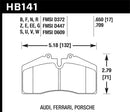 Hawk Audi/Porsche Rear AND ST-40 Performance Ceramic Street Brake Pads-2