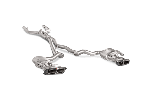 Akrapovic 16-17 AMG C63 Coupe Evolution Line Cat Back (Titanium) w/ Carbon Tips (Req. Link Pipe)