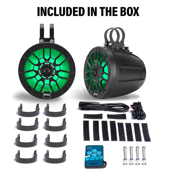 Boss Audio Systems ATV UTV Marine Roll Cage Waketower Speaker Pods