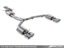 AWE Touring Edition Exhaust for Audi C7.5 A7 3.0T - Quad Outlet, Chrome Silver Tips-5