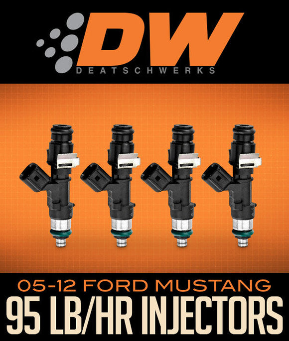DEATSCHWERKS DV2 95 LB/HR FUEL INJECTORS: 2005–2012 FORD MUSTANG