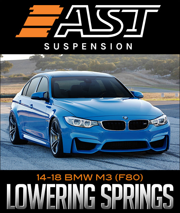 AST SUSPENSION ADJUSTABLE LOWERING SPRINGS: 2014–2018 BMW M3 (F80)