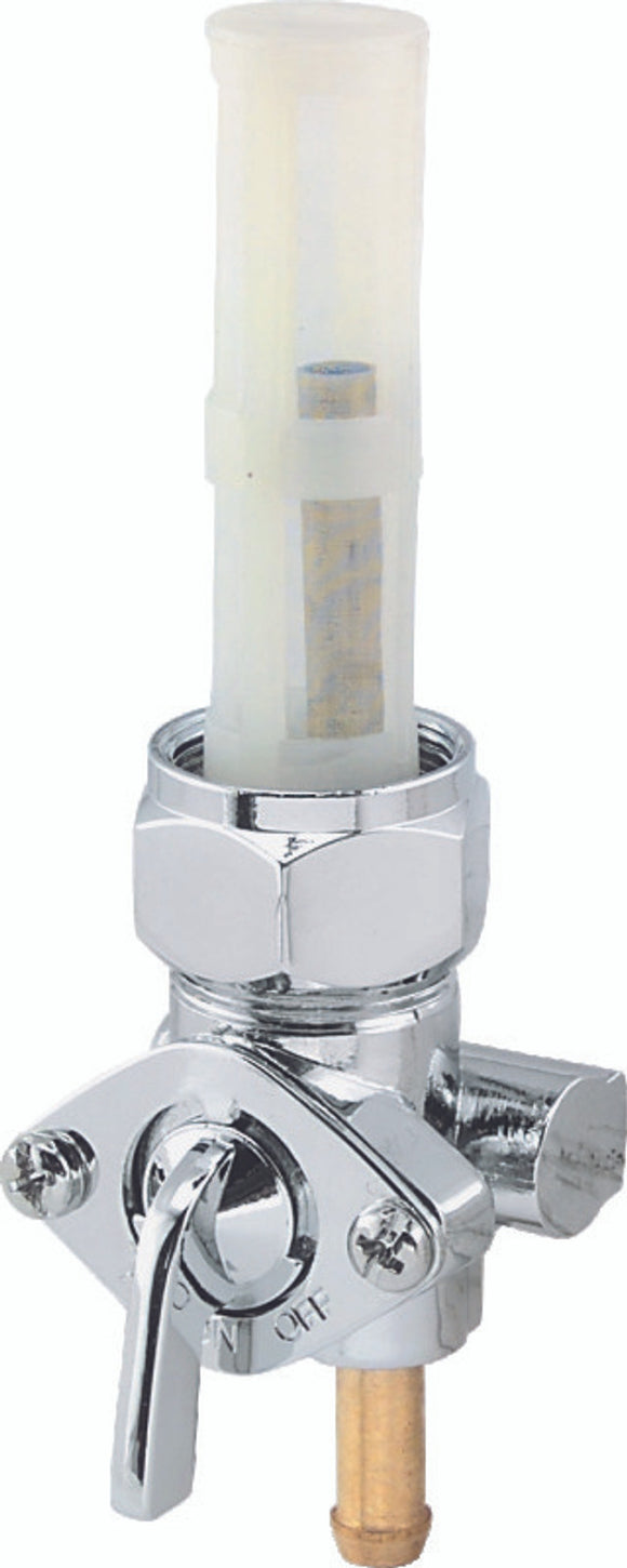 Bikers Choice 75-06 Big Twin & XL Chrome 22MM Straight Down Outlet Petcock Replaces H-D 62163-75