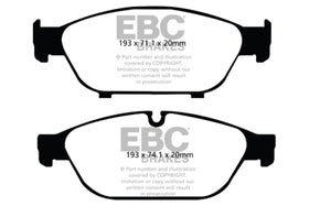 EBC 12+ Audi A6 Quattro 3.0 Supercharged Yellowstuff Front Brake Pads - 0