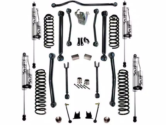 Superlift 07-18 Jeep Wrangler JK 4WD 4in Suspension Lift Kit w/ Fox 2.0 Res Shocks