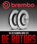 BREMBO OE ROTORS: 2018–2020 SUBARU WRX STI-1