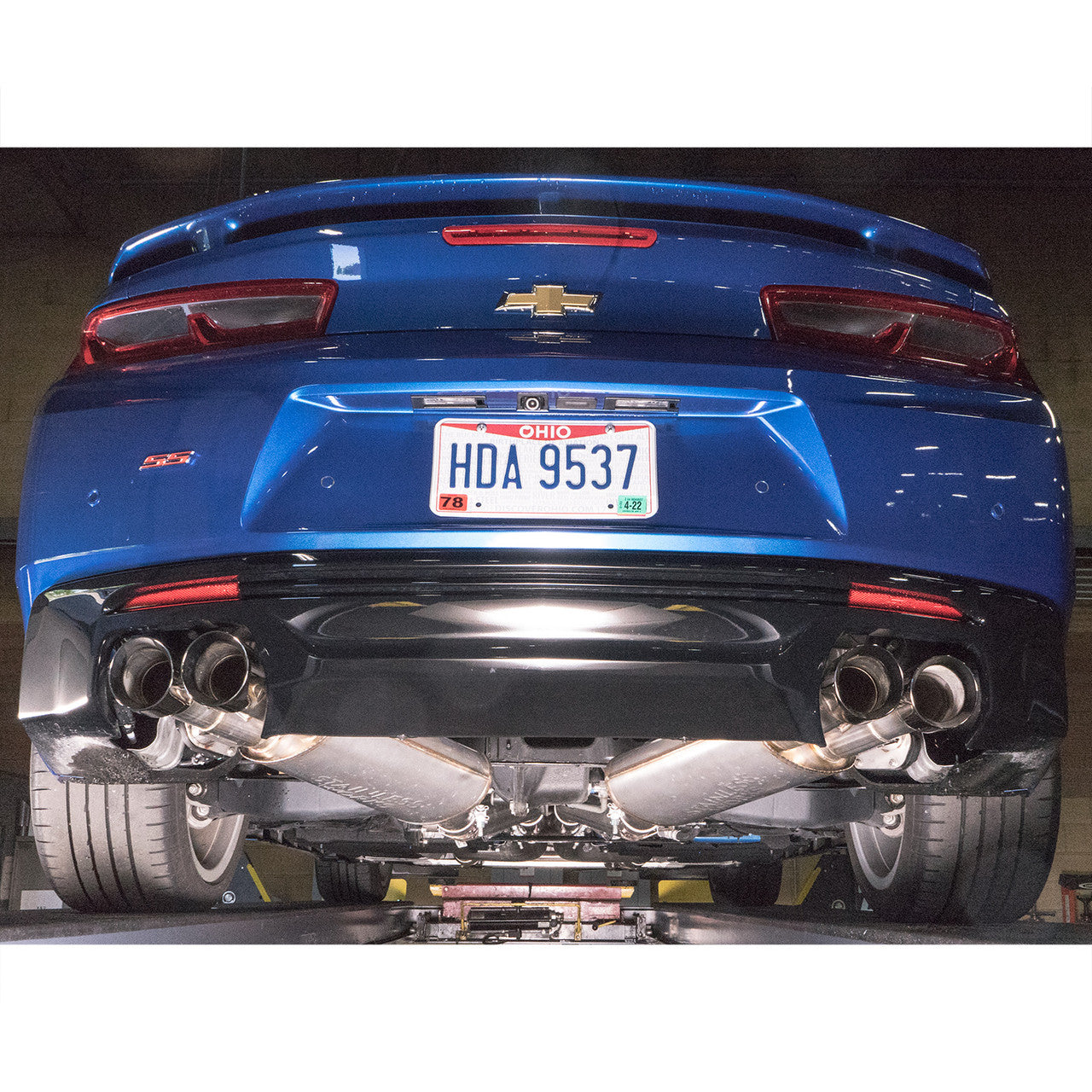 Stainless Works 2016-18 Camaro SS Axleback S-Tube Muffler NPP Valve 4in Tips Factory Connection - 0