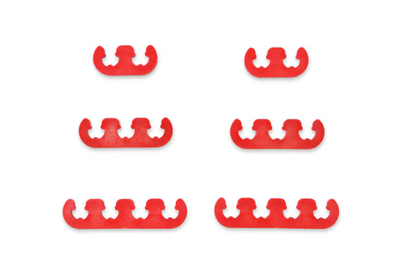 Mr. Gasket Wire Separator Kit - Red - 7 mm / 8 mm - Plastic