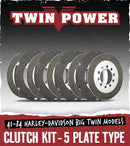 Twin Power 41-84 Big Twin Clutch Kit 5 Plate Type-1