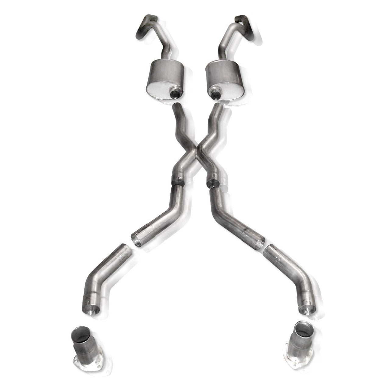 Stainless Works Chevy Camaro 1967-69 Exhaust 3in Stainless with X-Pipe