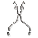 Stainless Works Chevy Camaro 1967-69 Exhaust 3in Stainless with X-Pipe-1