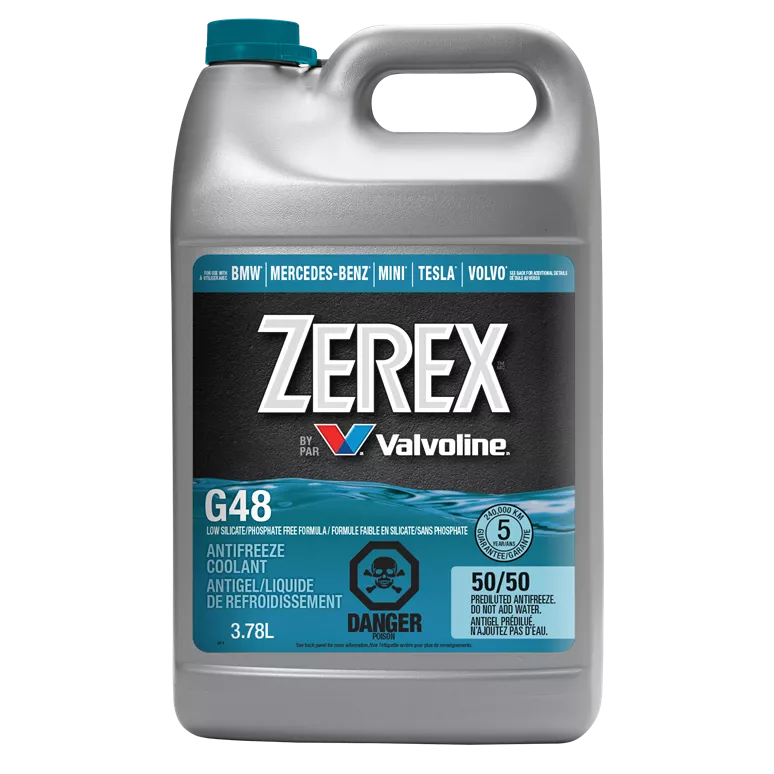 Zerex G48 Antifreeze/Coolant 50/50 Pre-Mix G48 (Blue) 1 Gal