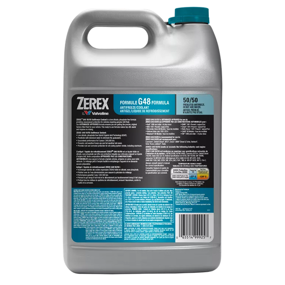 Zerex G48 Antifreeze/Coolant 50/50 Pre-Mix G48 (Blue) 1 Gal