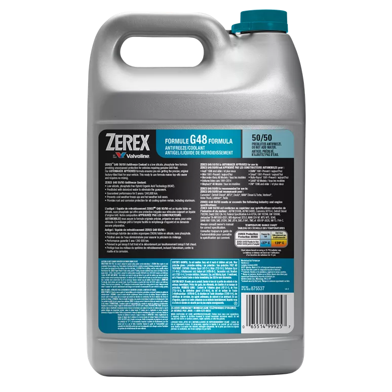 Zerex G48 Antifreeze/Coolant 50/50 Pre-Mix G48 (Blue) 1 Gal - 0