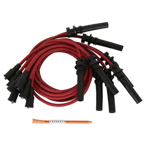 MSD Wire Set. Red Super Conductor. Dodge. 5.7L. Hemi. '03-'05