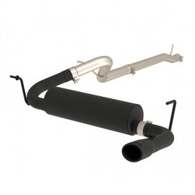 MBRP 12 Jeep Wrangler/ Rubicon 3.6L Cat Back Single Rear Exit Black Exhaust