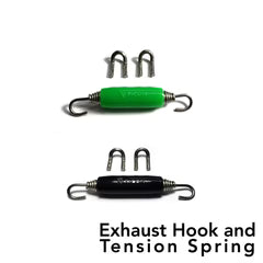 Ticon Industries Green Silicone Titanium Spring Tab and Spring Kit (4 Tabs/2 Springs) - 2 Pack