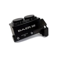 Baer ReMaster Baer Brakes Remaster Master Cylinder: A small, compact, 1-piece body machined out of 6061 T6 billet aluminum, 1-1/8 in. Bore, Left Side Ports, Black Anodized, with a SN95 Hydroboost Mounting Flange.