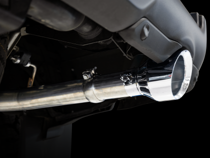 AWE 0FG Dual Rear Exit Catback Exhaust for 5th Gen RAM 1500 5.7L (with bumper cutouts) - Chrome Silver Tips