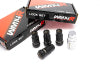 Wheel Mate WM14R 14x1.50 Wheel Locks Black 4 PCS