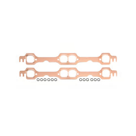 Mr. Gasket Copper Seal Header Gaskets 1992-1997 Chevrolet 350 LT1 Gen II Small Block. D-Shaped Ports, 1.40 Inch Ports